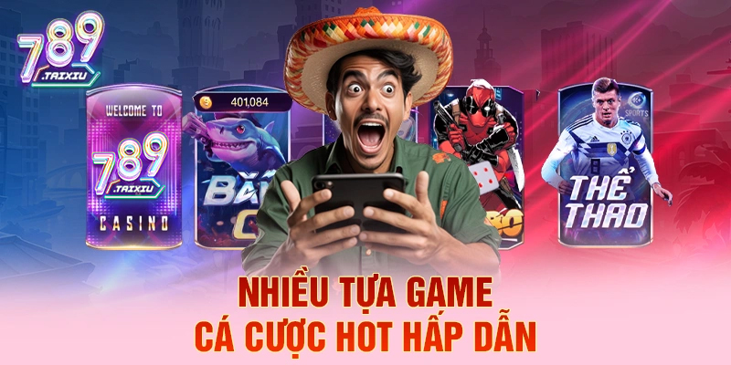Đa dạng tựa game cá cược tại bet88